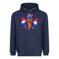 Navy 4th of July ice creams Heavyweight Hoodie - Neo Western