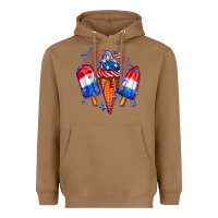 Toasted Coconut 4th of July ice creams Heavyweight Hoodie - Neo Western