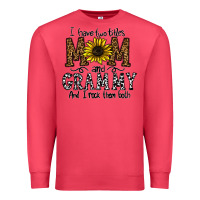 Cardinal i have two titles mom and grmmh and i rock them both Premium Sweatshirt - CowhideDigitalArt
