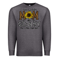Charcoal Heather i have two titles mom and grmmh and i rock them both Premium Sweatshirt - CowhideDigitalArt