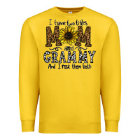 Lemon i have two titles mom and grmmh and i rock them both Premium Sweatshirt - CowhideDigitalArt