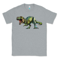 Heather Grey t rex dinosaur Classic Tee - RanaPortraitStore