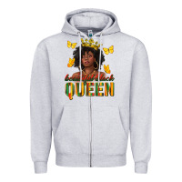 Beautiful Black Queen Zipper Hoodie | Teevron
