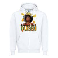 White beautiful black queen Zipper Hoodie - texasbilliewilder