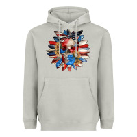 Moon Dust 4th of July sunflower skull 4th of july Heavyweight Hoodie - CowGirlArtShop