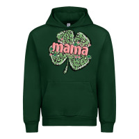 Forest Green leopard shamrock mama Urban Hoodie - MaliasSmallBusiness