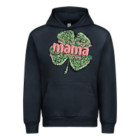 Navy leopard shamrock mama Urban Hoodie - MaliasSmallBusiness