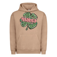 Pigment Burro leopard shamrock mama Urban Hoodie - MaliasSmallBusiness