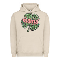Pigment French Oak leopard shamrock mama Urban Hoodie - MaliasSmallBusiness