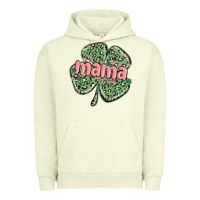Pigment Pistachio leopard shamrock mama Urban Hoodie - MaliasSmallBusiness