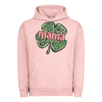 Pigment Salmon leopard shamrock mama Urban Hoodie - MaliasSmallBusiness