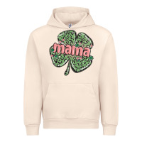 Sandshell leopard shamrock mama Urban Hoodie - MaliasSmallBusiness