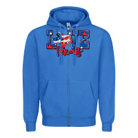 True Royal love texas map Zipper Hoodie - Zillion Design Studio