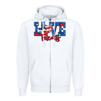 White love texas map Zipper Hoodie - Zillion Design Studio