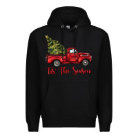 Black tis the season Premium Hoodie - BarkalooDesign
