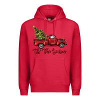 Cardinal tis the season Premium Hoodie - BarkalooDesign