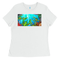White lobster license plate Ladies Tee - BarkalooDesign