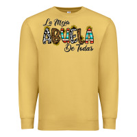 Antique Gold la mejor abuela de todas Premium Sweatshirt - CowhideDigitalArt
