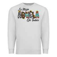 Dove Grey la mejor abuela de todas Premium Sweatshirt - CowhideDigitalArt