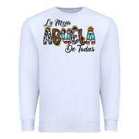 White la mejor abuela de todas Premium Sweatshirt - CowhideDigitalArt