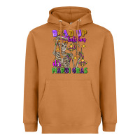 Meerkat bead up bitches it's mardi gras skeleton Heavyweight Hoodie - FaDigitalArtStudio