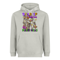 Moon Dust bead up bitches it's mardi gras skeleton Heavyweight Hoodie - FaDigitalArtStudio