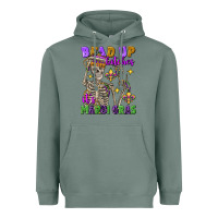 Sage bead up bitches it's mardi gras skeleton Heavyweight Hoodie - FaDigitalArtStudio