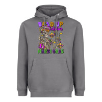 Storm bead up bitches it's mardi gras skeleton Heavyweight Hoodie - FaDigitalArtStudio