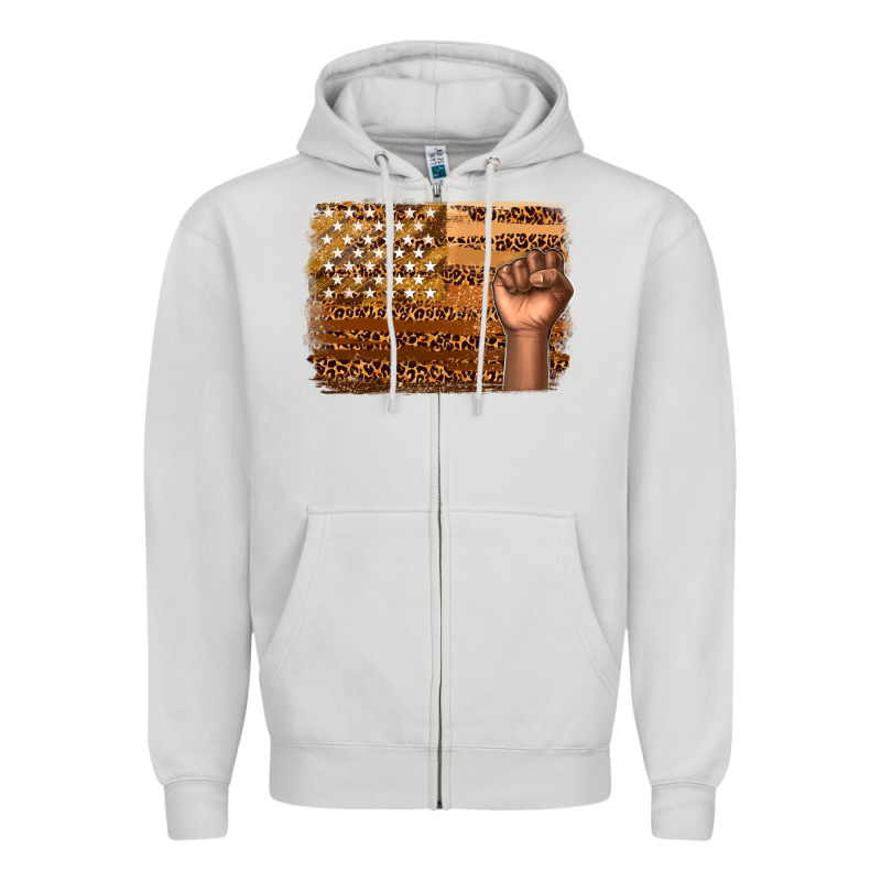 American Melanin Flag Zipper Hoodie by texasbilliewilder | Teevron