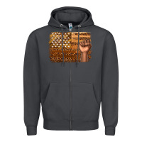 Smoke American melanin flag Zipper Hoodie - texasbilliewilder