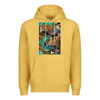 Antique Gold Western Camo Moose Premium Hoodie - LillyAllenDesigns