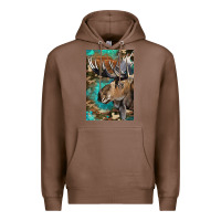 Chestnut Western Camo Moose Premium Hoodie - LillyAllenDesigns