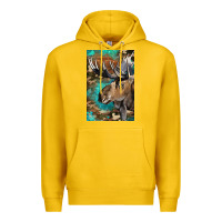 Lemon Western Camo Moose Premium Hoodie - LillyAllenDesigns