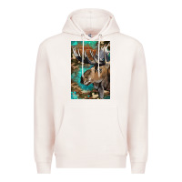 Pale Pink Western Camo Moose Premium Hoodie - LillyAllenDesigns