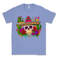 Colony Blue mexican skull Classic Tee - Zillion Design Studio