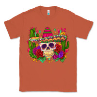 Copper mexican skull Classic Tee - Zillion Design Studio
