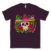 Plum mexican skull Classic Tee - Zillion Design Studio