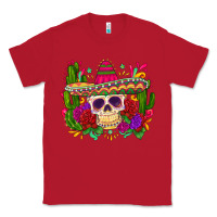 Red mexican skull Classic Tee - Zillion Design Studio