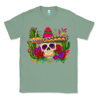 Sage mexican skull Classic Tee - Zillion Design Studio