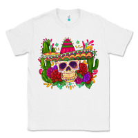 White mexican skull Classic Tee - Zillion Design Studio