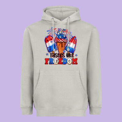 4th Of July Ice Creams Tastes Like Freedom Heavyweight Hoodie Designed By Neo Western