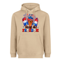 Mushroom 4th of July ice creams tastes like freedom Heavyweight Hoodie - Neo Western