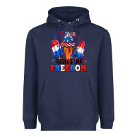 Navy 4th of July ice creams tastes like freedom Heavyweight Hoodie - Neo Western