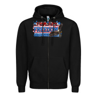 Black long live freedom Zipper Hoodie - Zillion Design Studio