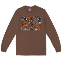 Chestnut leopard cowhide background Long Sleeve Tee - BarkalooDesign