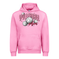 Fuchsia Pink volleyball mom Urban Hoodie - MaliasSmallBusiness