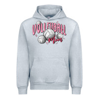 Heather Grey volleyball mom Urban Hoodie - MaliasSmallBusiness