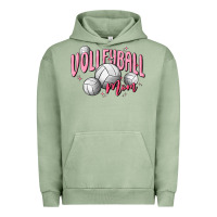 Pigment Oil Green volleyball mom Urban Hoodie - MaliasSmallBusiness