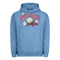 Pigment Pebble Blue volleyball mom Urban Hoodie - MaliasSmallBusiness