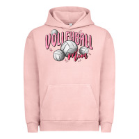 Pigment Salmon volleyball mom Urban Hoodie - MaliasSmallBusiness